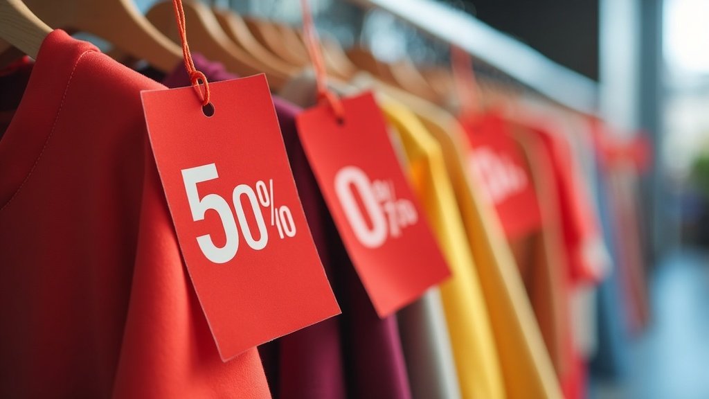 Etiquetas de descuento en productos de una tienda, ejemplo de rebajas visibles en la ficha de producto de Shopify