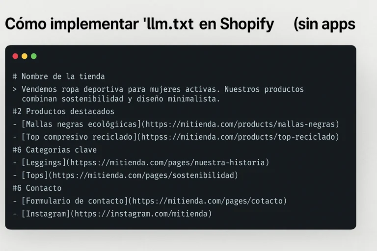 llm.txt en Shopify