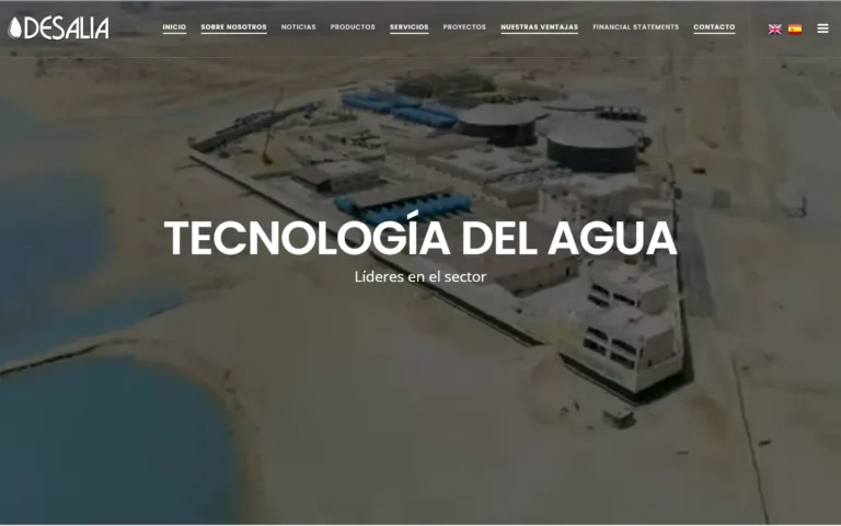 La web de Barceló · Desalia 2025 en escritorio