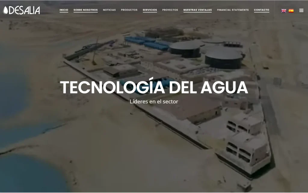 La web de Barceló · Desalia 2026 en escritorio